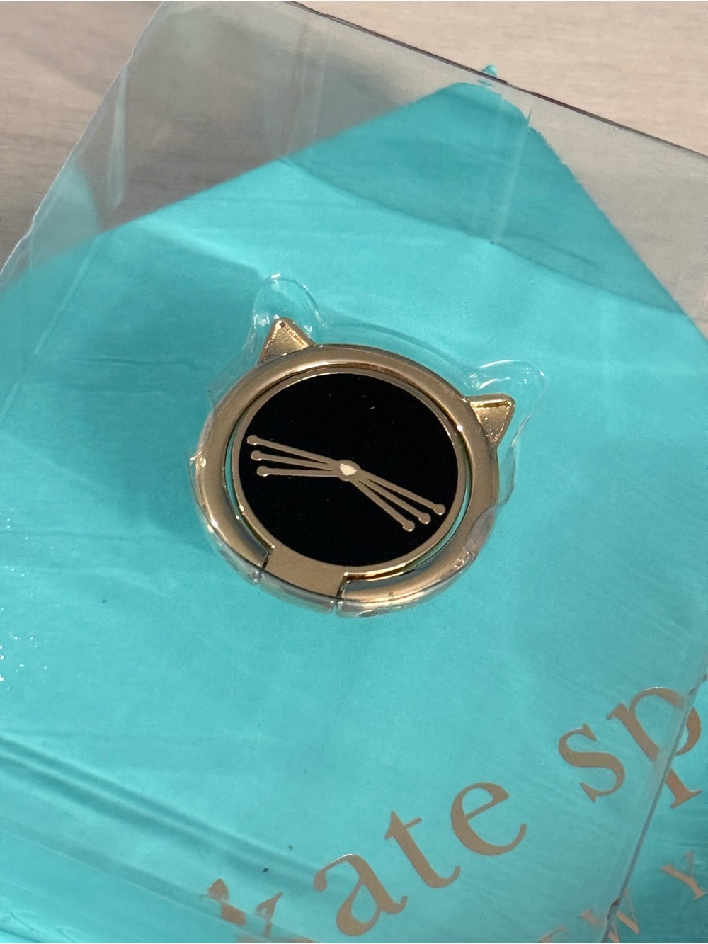 kate spade Gold Cat Ring Phone Stand - Picture 2 of 3